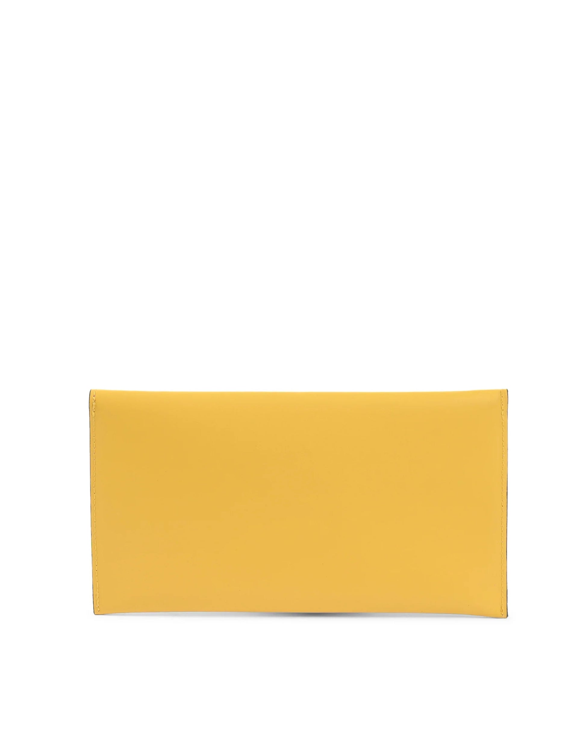 Leather Envelope Clutch Yellow - Which Mark