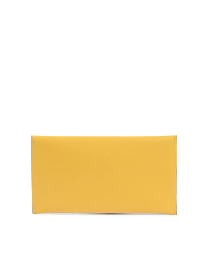 Leather Envelope Clutch Yellow - Which Mark