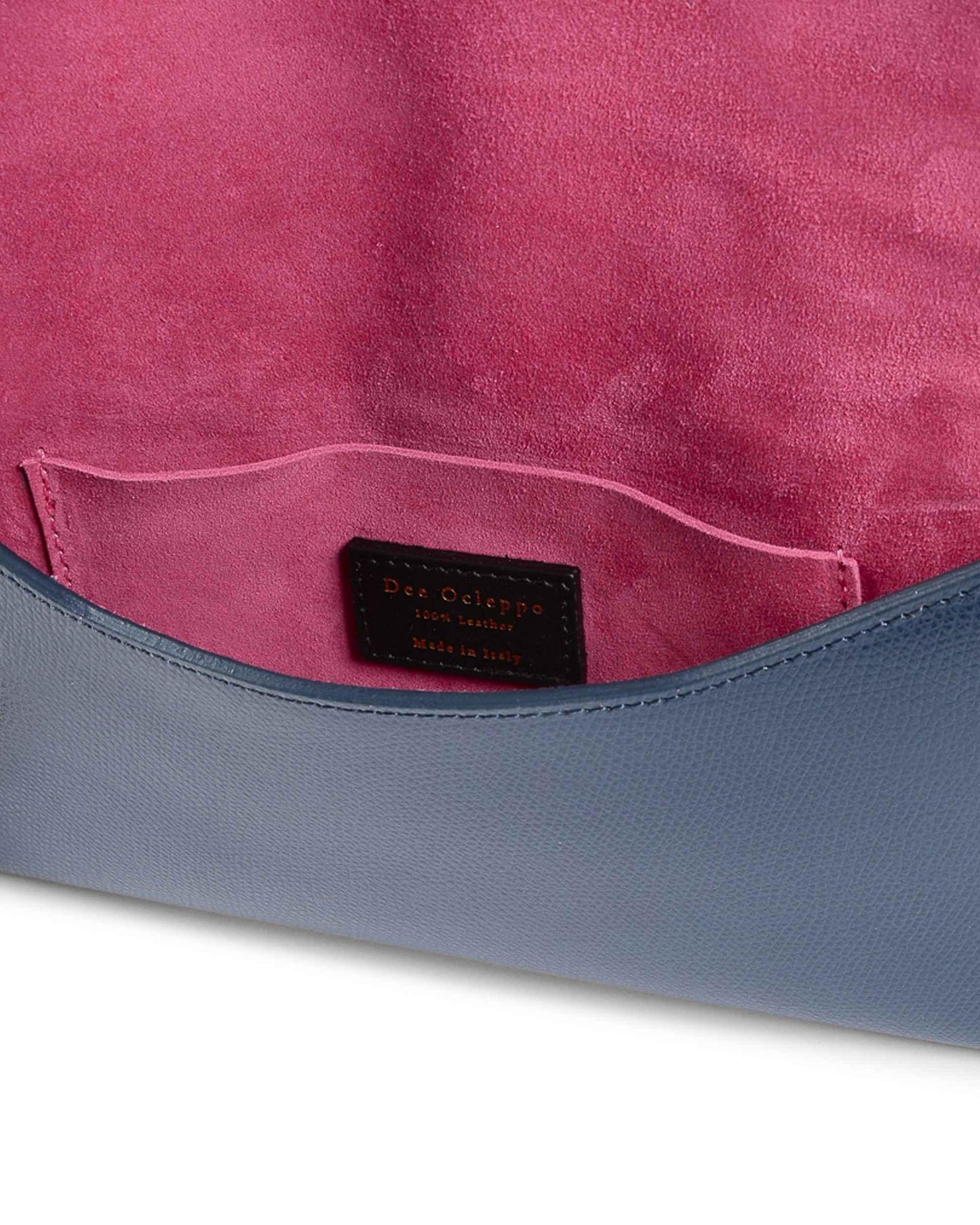 Dee Ocleppo Womens Clutch DC220 LOGO PALMELLATO BLUE NAVY - Which Mark