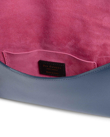 Dee Ocleppo Womens Clutch DC220 LOGO PALMELLATO BLUE NAVY - Which Mark