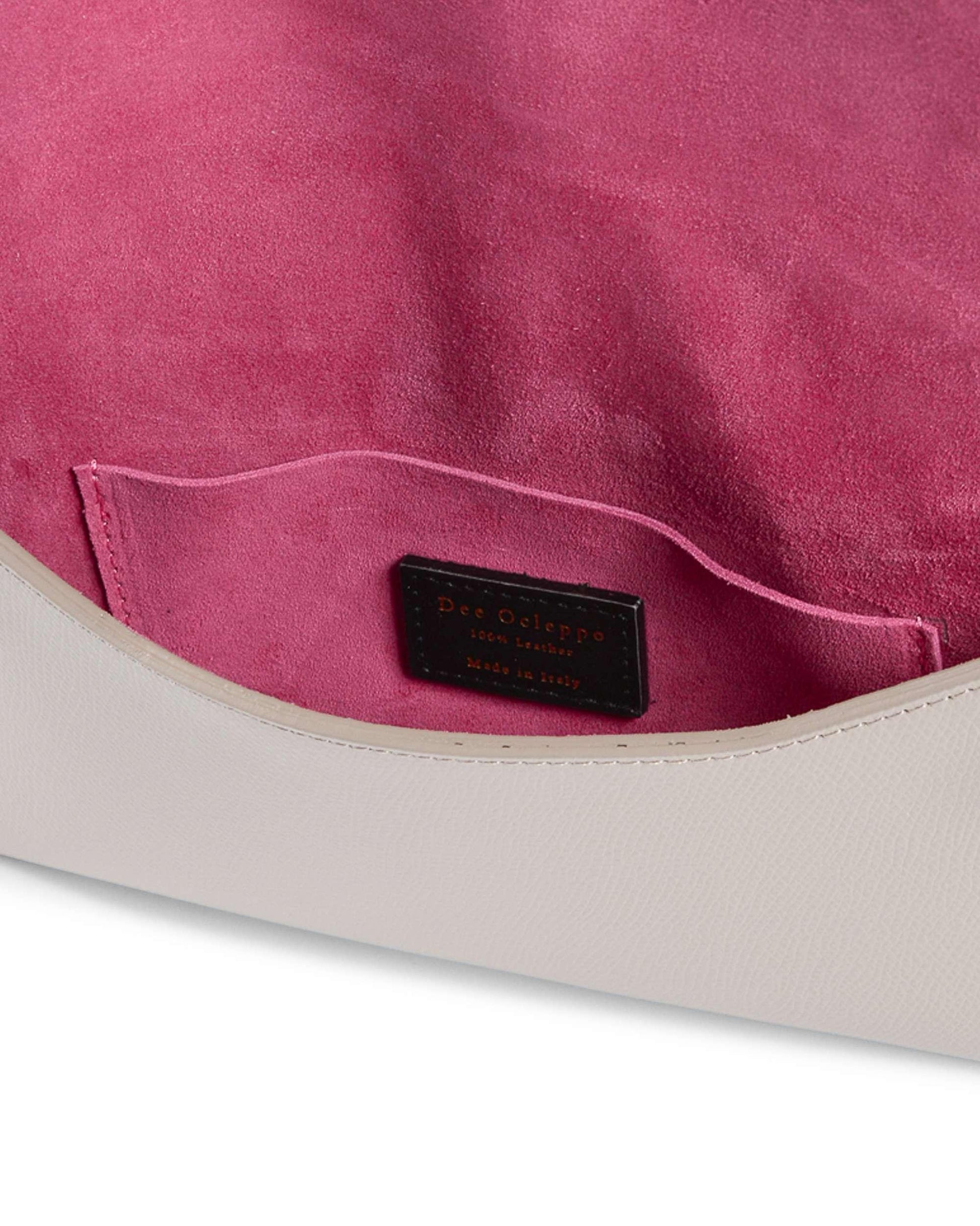 Dee Ocleppo Womens Clutch DC220 LOGO PALMELLATO TAUPE - Which Mark