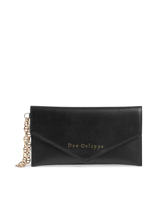 Dee Ocleppo Womens Clutch DC220 LOGO PALMELLATO BLACK - Which Mark