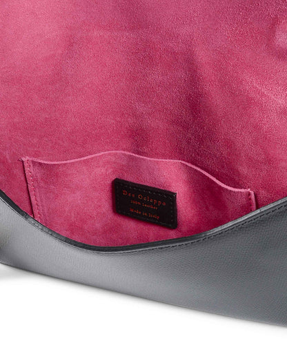 Dee Ocleppo Womens Clutch DC220 LOGO PALMELLATO BLACK - Which Mark
