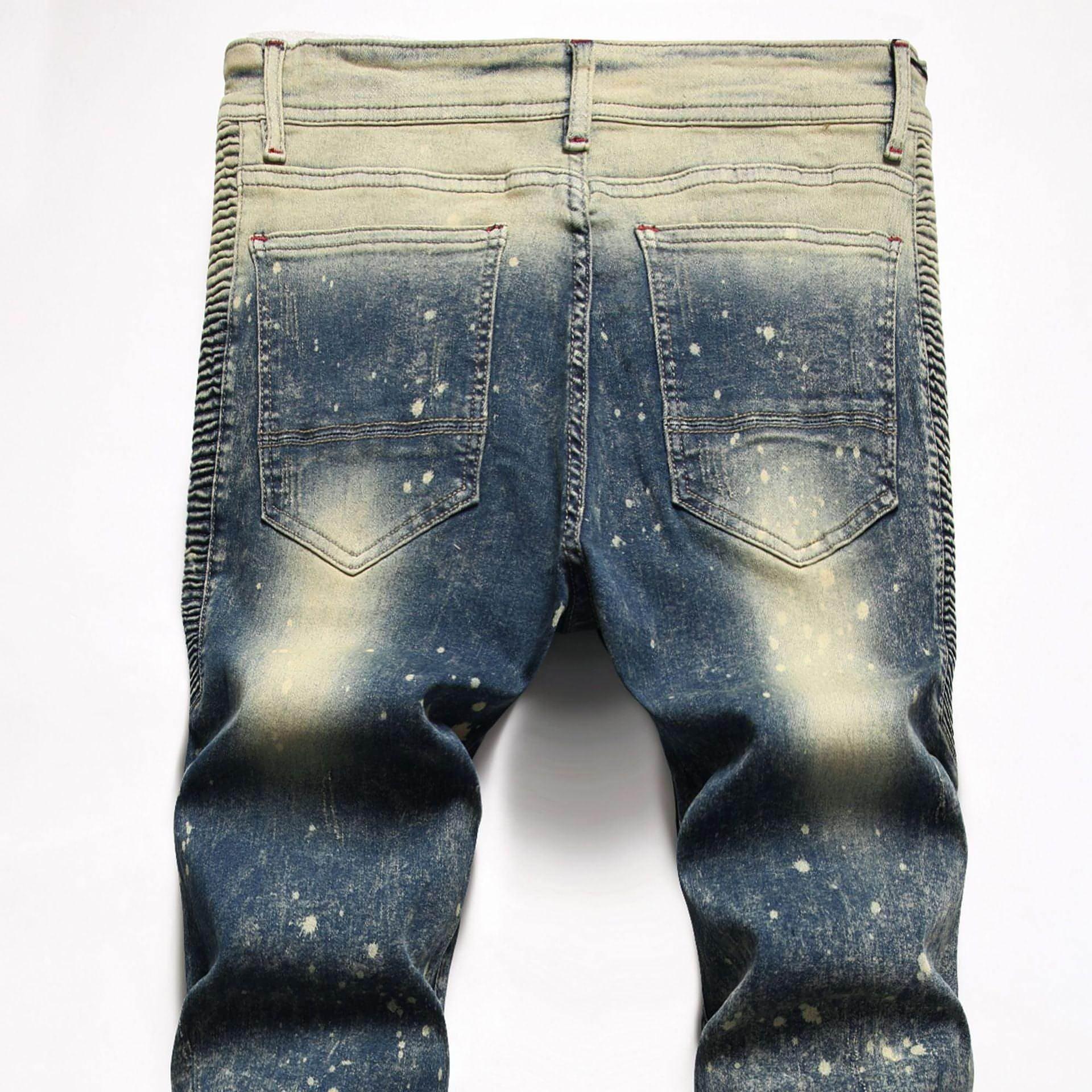 DenimDare™ Elastic Straight Jeans For Men - Which Mark