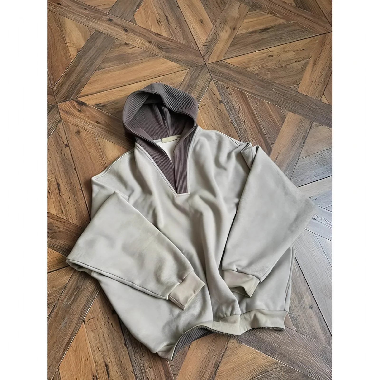 Hooded Sweater Men's Patchwork Coat - Which Mark