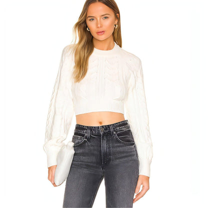 A.1 Short Backless Knitted Sweater Women - Which Mark