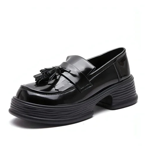 Ladies Tassel Japanese Leisure Small Leather Shoes Women - Which Mark