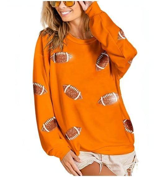 Women's Loose Casual Rugby Sweater - Which Mark