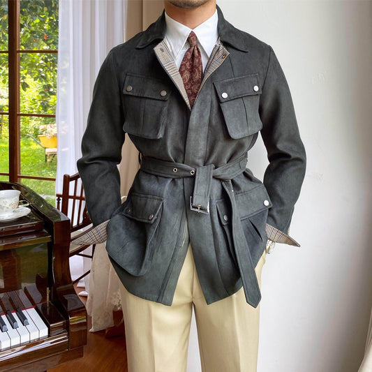 Casual Suede Warm Jacket For Men - Which Mark