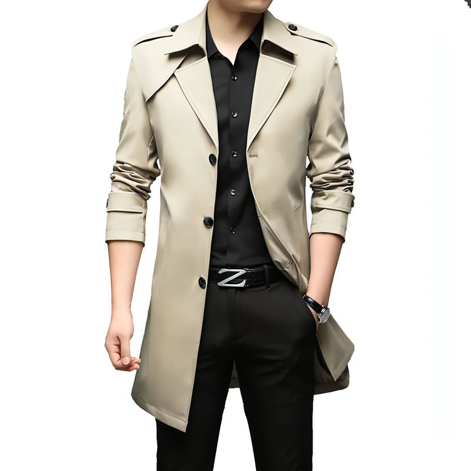UrbanLayer™ – Mid-Length Trench Coat for Men - Which Mark
