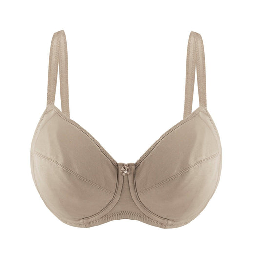Shell-Underwired Silk & Organic Cotton Full Cup Bra with removable - Which Mark
