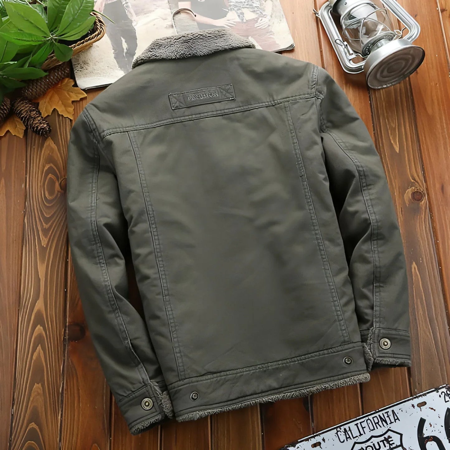 A.1 Jacket Plus Velvet Padded Winter Lapel Men - Which Mark