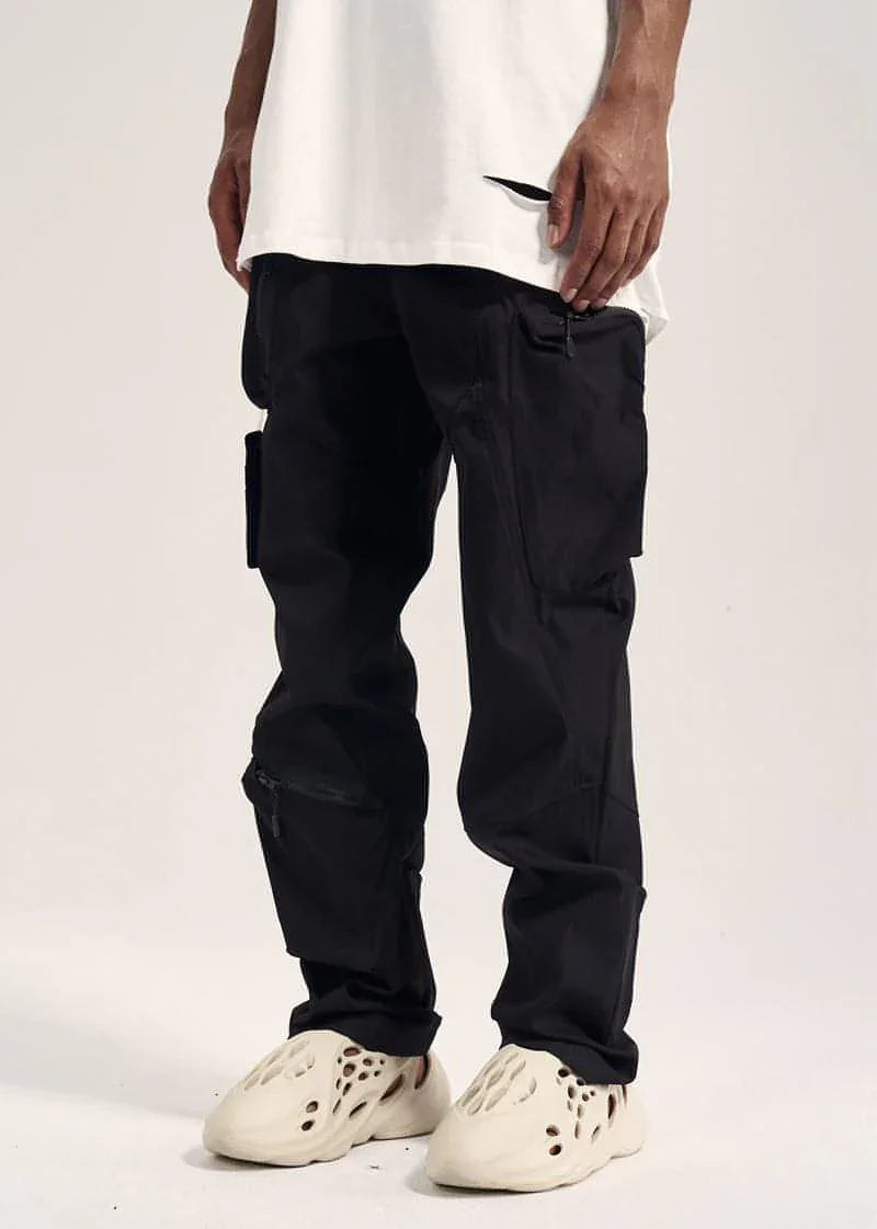 Multi-pocket Hook And Loop Chaopai Sports Casual Pants Men - Which Mark
