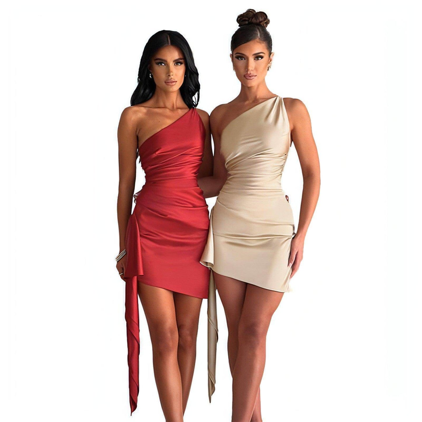Crossbody Sleeveless Slim Fit Dress - Which Mark