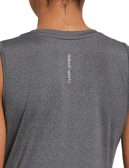 baleaf BALEFA Women's Workout Tank Tops Sleeveless Athletic Sport Shirts Gym Running Yoga Tops - Which Mark