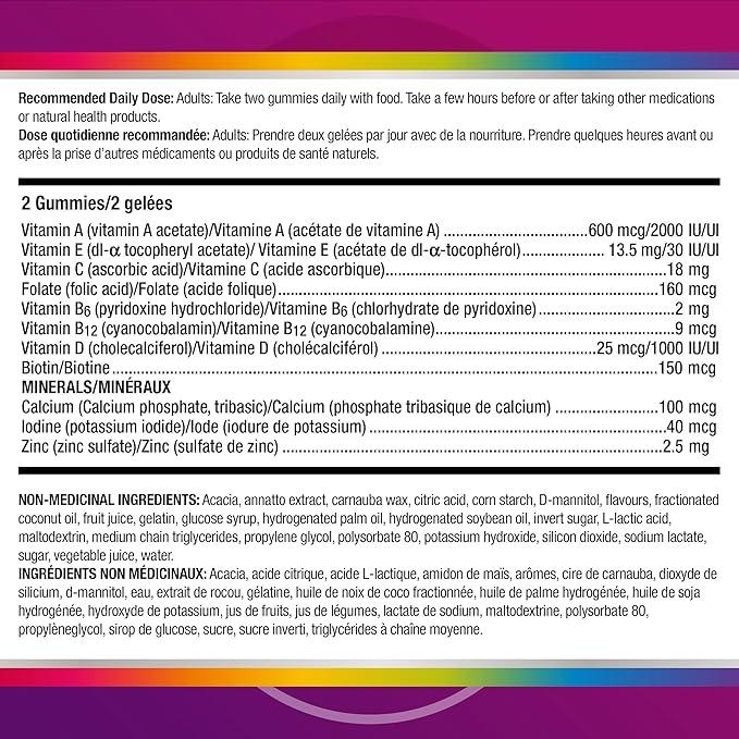 Centrum Women MultiGummies, Multivitamins/Minerals Gummies, Cherry, Berry, and Orange Flavours, 130 Gummies (Packaging May Vary) - Which Mark