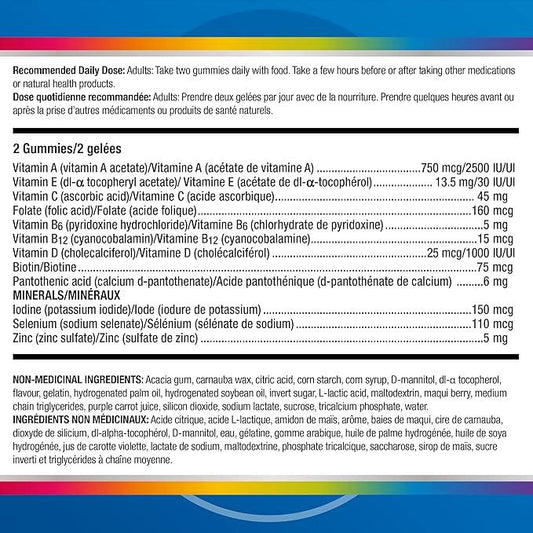 Centrum Men MultiGummies, Multivitamins/Minerals Gummies, Cherry, Berry, and Apple Flavours, 130 Count (Packaging May Vary) - Which Mark