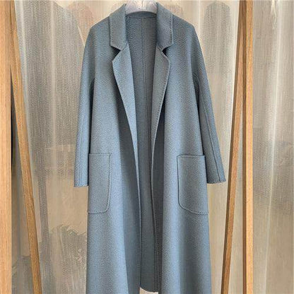 Water Ripple Cashmere Women's Long Reversible Coat – Luxury & - Which Mark