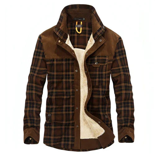 Pure Cotton Plaid Jacket Men - Which Mark