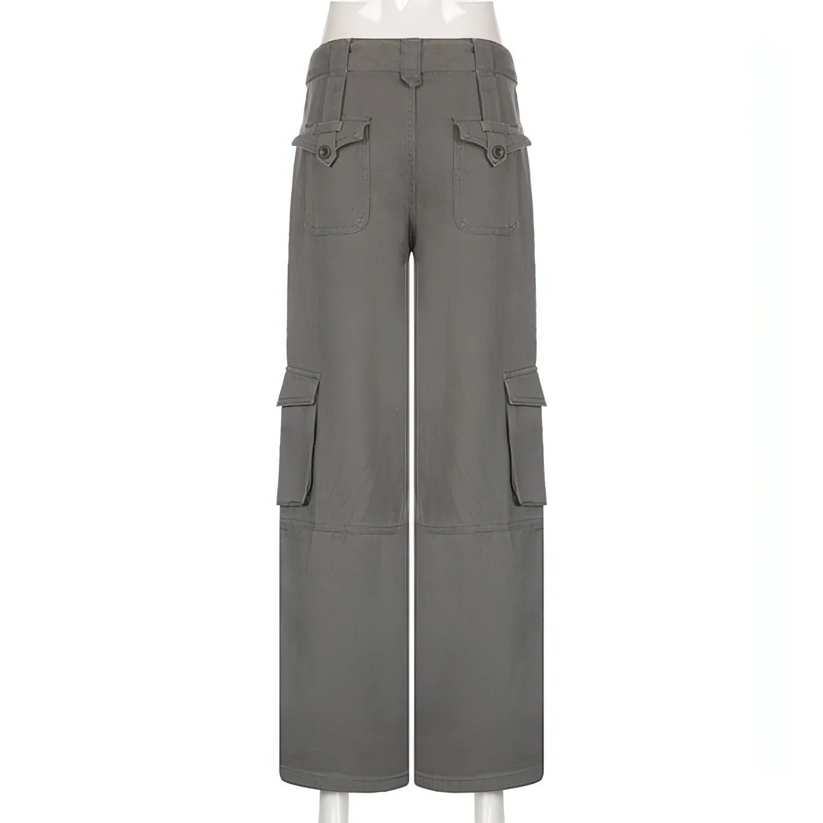 Vintage Multi Pocket Belt Casual Workwear Jeans Women - Which Mark