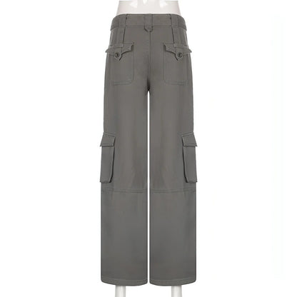 Vintage Multi Pocket Belt Casual Workwear Jeans Women - Which Mark