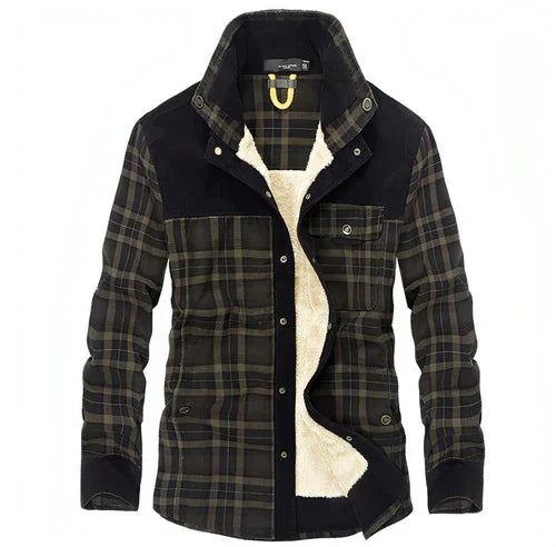 Pure Cotton Plaid Jacket Men - Which Mark