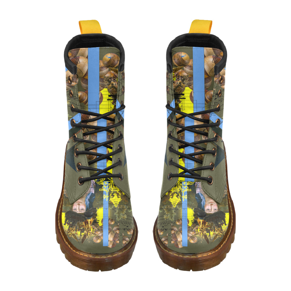 SUNRISE Men's Leather High Boots - Which Mark