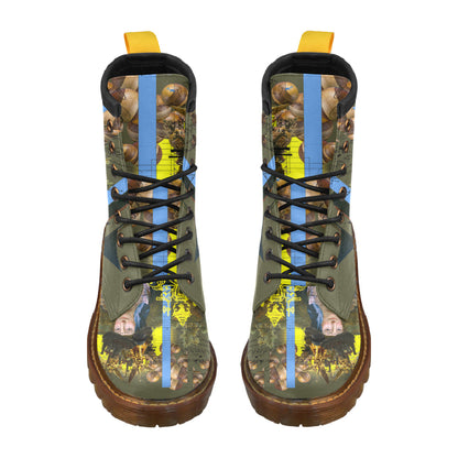 SUNRISE Men's Leather High Boots - Which Mark