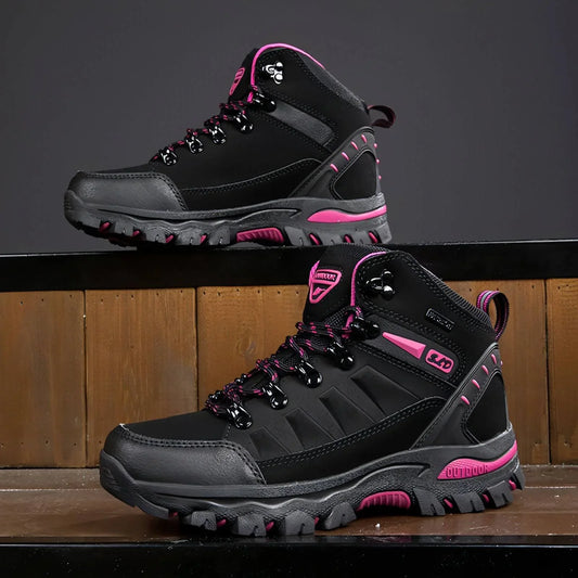 Plus Size Outdoor High-top Wear-resistant Mountaineering Women's Shoes - Which Mark