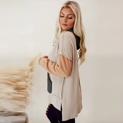 Split Long Sleeve Sweater Women's - Which Mark