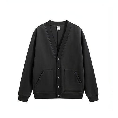 Flame Single-layer Fleece-lined Cardigan Coat Loose-fitting Casual - Which Mark