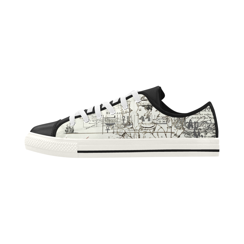 MAP AND SOME ILLUSTRATIONS Low Top Action Leather Men's Shoes - Which Mark