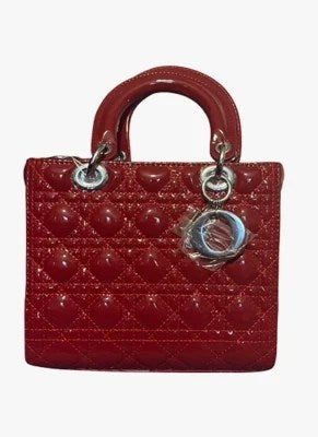 BLACK CANNAGE LAMBSKIN MEDIUM LADY BAG - Which Mark