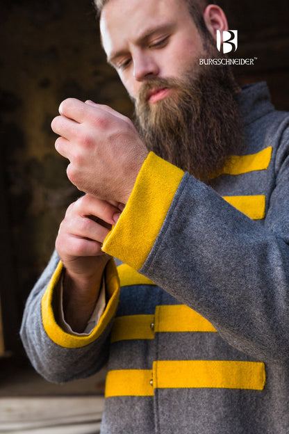 Rus Coat Bartosz Dark Grey/Yellow - Which Mark