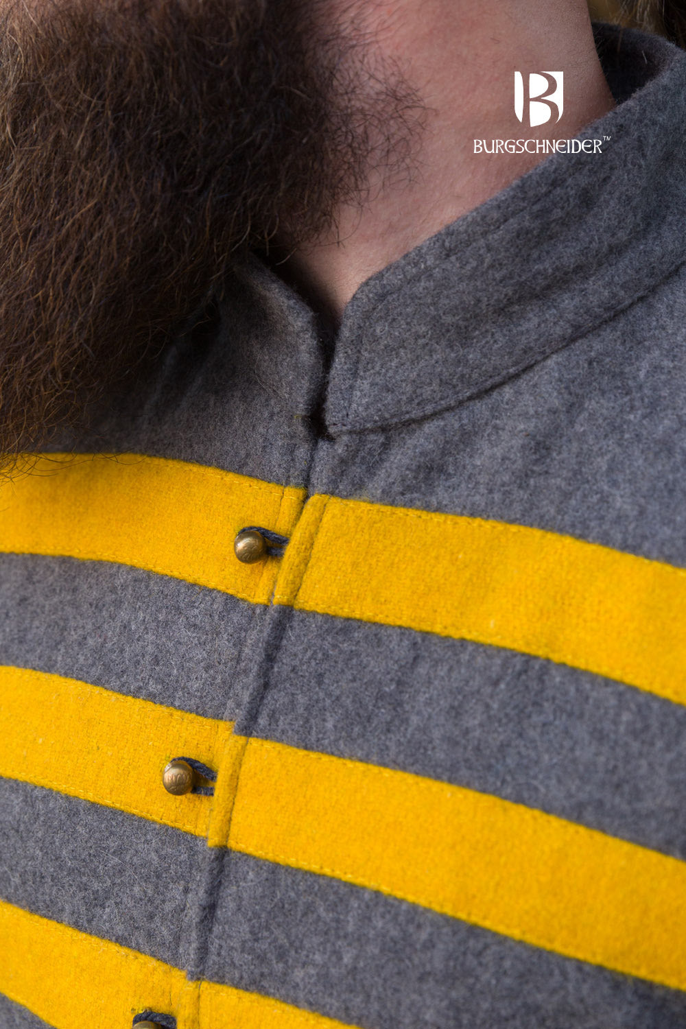 Rus Coat Bartosz Dark Grey/Yellow - Which Mark