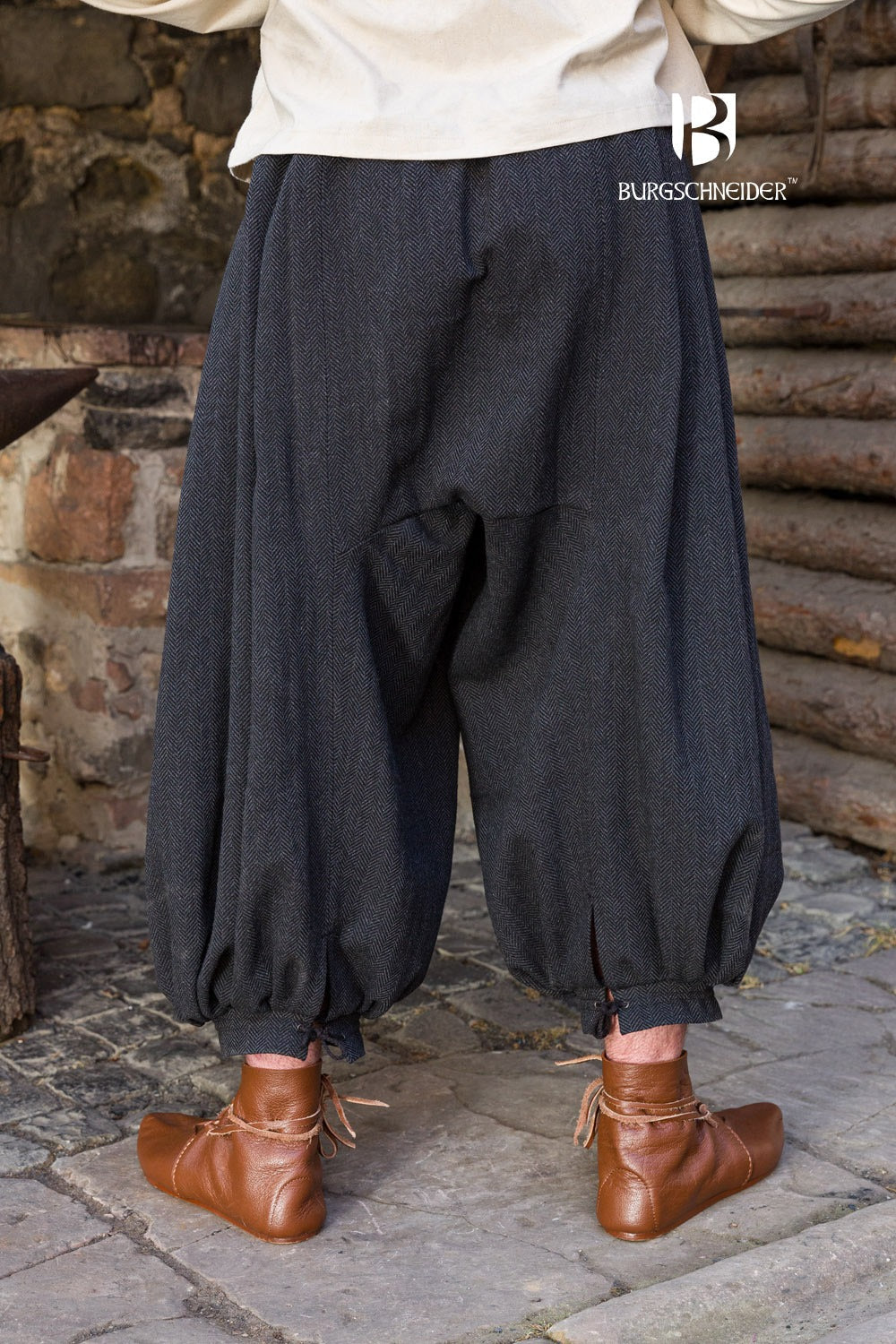 Rus Pants Borys Herringbone Black/Grey - Which Mark