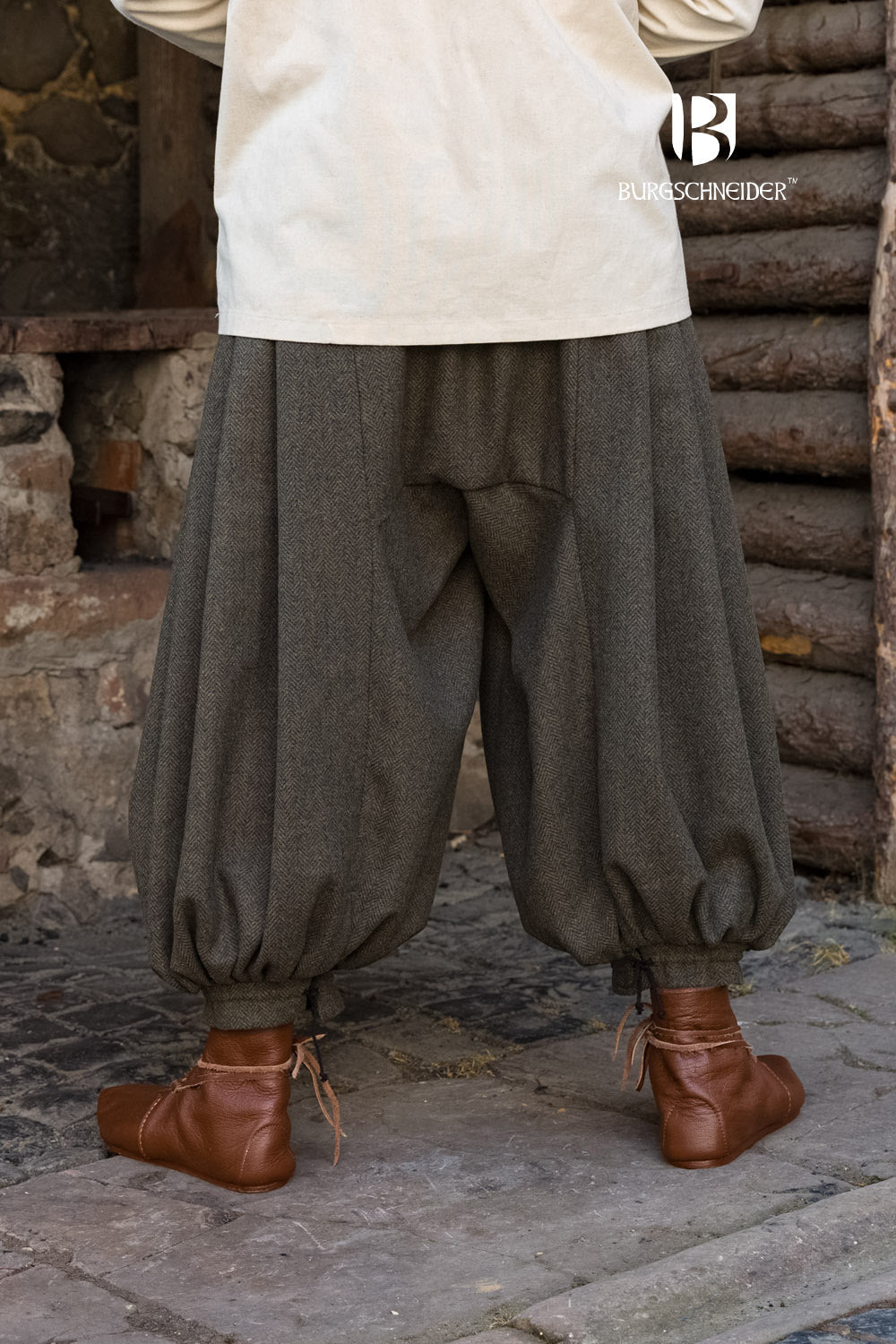 Rus Pants Borys Herringbone Olive/Grey - Which Mark