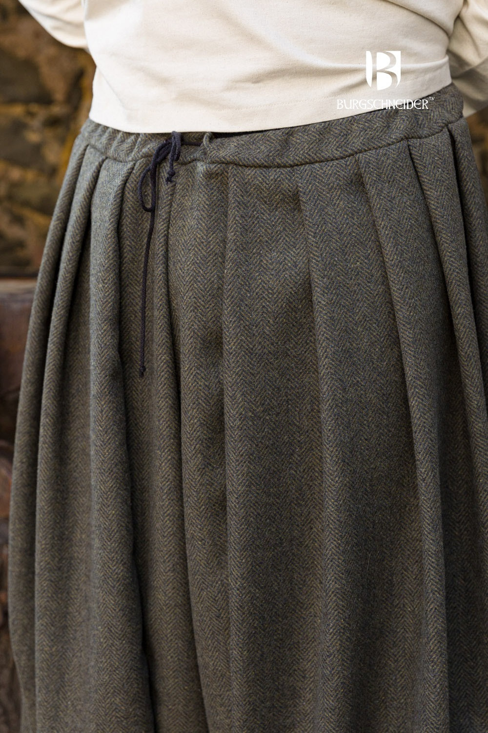 Rus Pants Borys Herringbone Olive/Grey - Which Mark