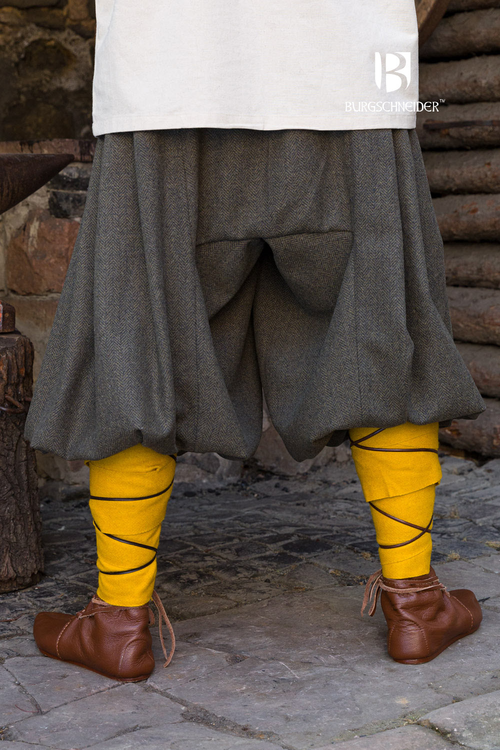 Rus Pants Borys Herringbone Olive/Grey - Which Mark