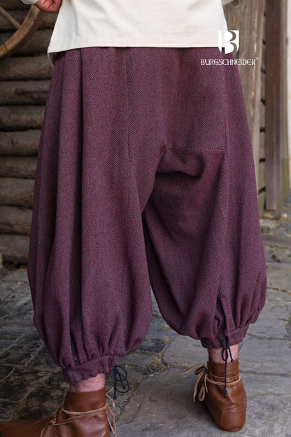 Rus Pants Borys Herringbone Burgundy/Grey - Which Mark