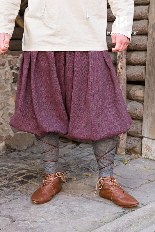 Rus Pants Borys Herringbone Burgundy/Grey - Which Mark