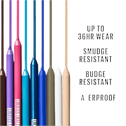 Maybelline New York Tattoostudio Waterproof, Long Wearing, Eyeliner Pencil Makeup, Deep Onyx, 0.04 Ounce - Which Mark