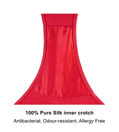 Passion Red - Silk & Organic Cotton Brief - Which Mark