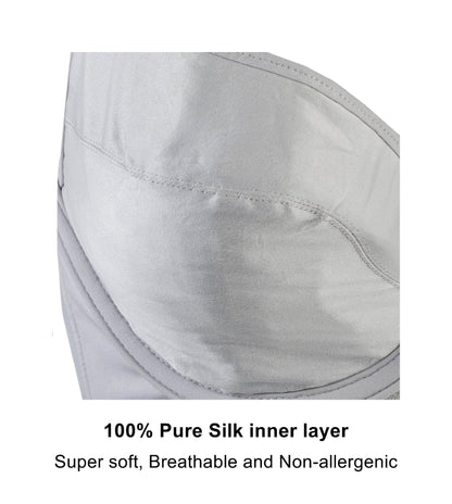 Mercury - Lace Silk & Organic Cotton Plunge Bra - Which Mark