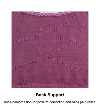 Claret Silk Back Support Cotton Sports Bra (Multiple colors available) - Which Mark