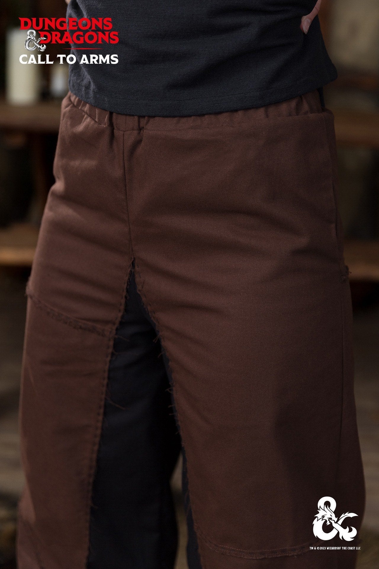 Dungeons & Dragons Barbarian Trousers Brown/Black - Which Mark