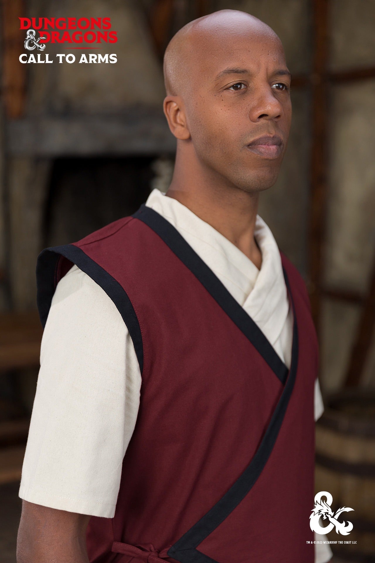 Dungeons & Dragons Monk Vest Bordeaux/Black - Which Mark