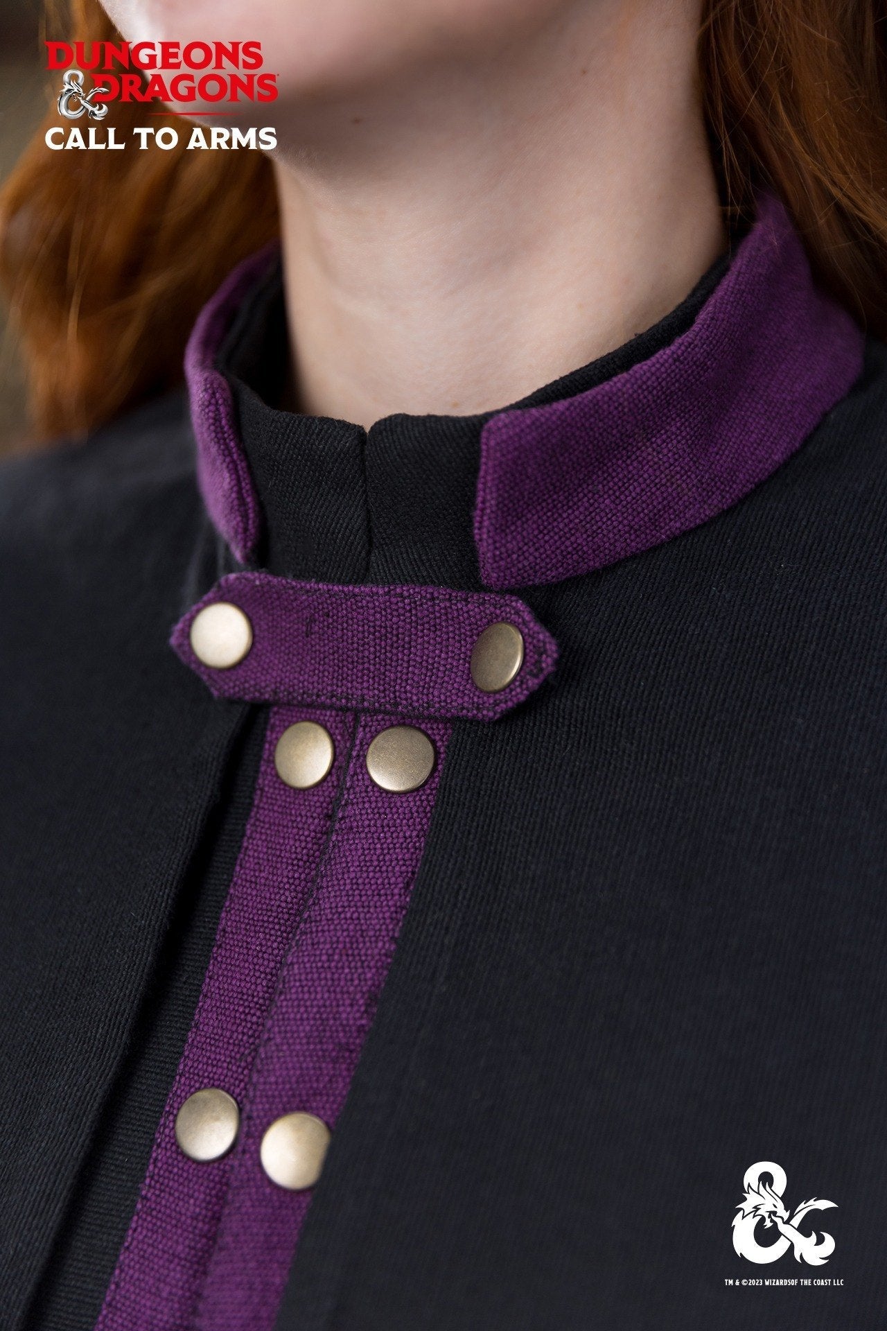 Dungeons & Dragons Warlock Cape Black/Purple - Which Mark