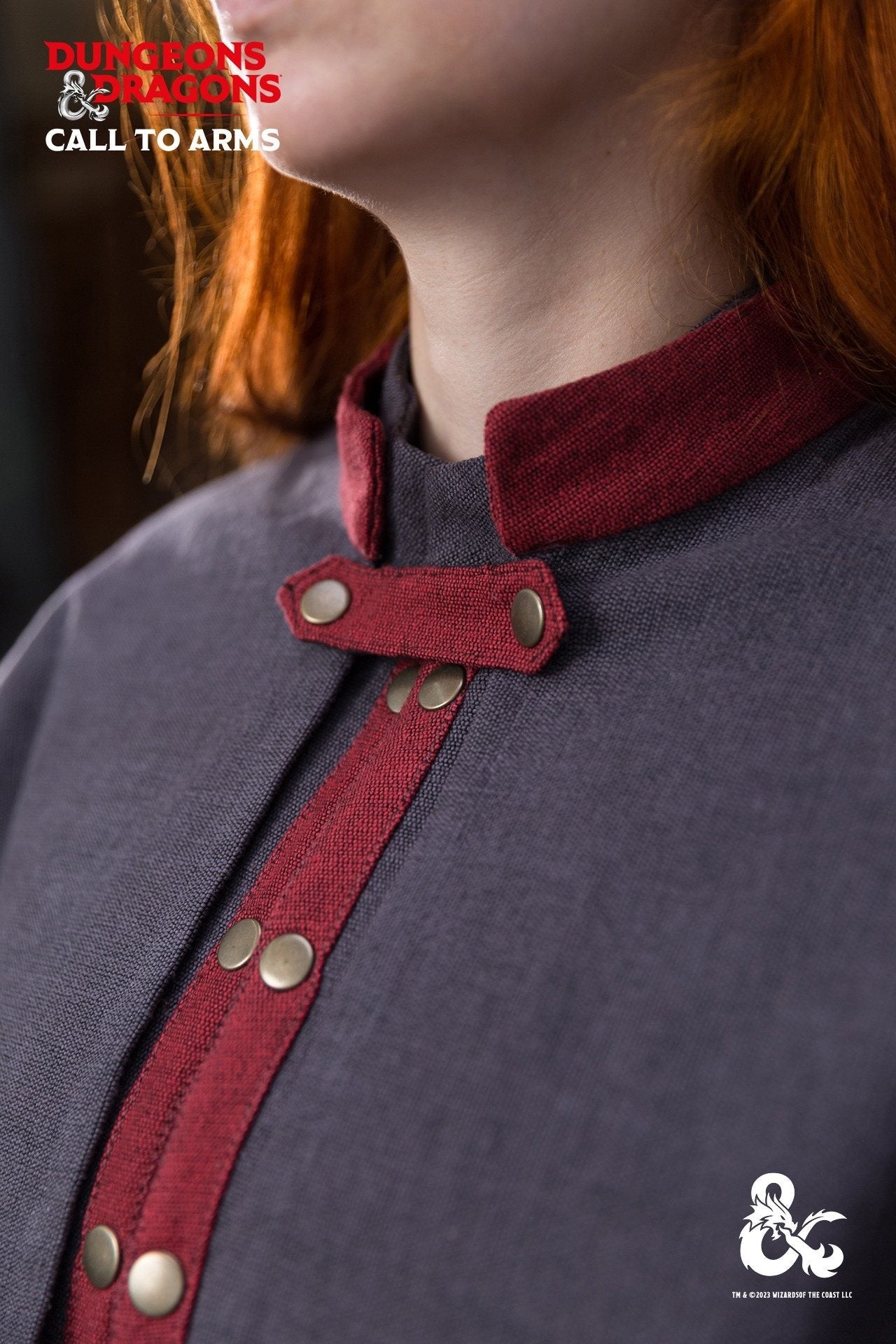 Dungeons & Dragons Warlock Cape Grey/Red - Which Mark