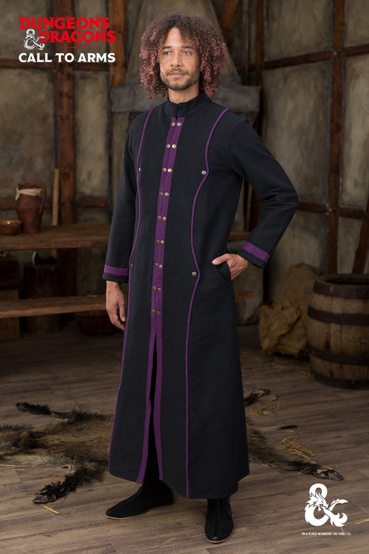 Dungeons & Dragons Warlock Coat Black/Purple - Which Mark
